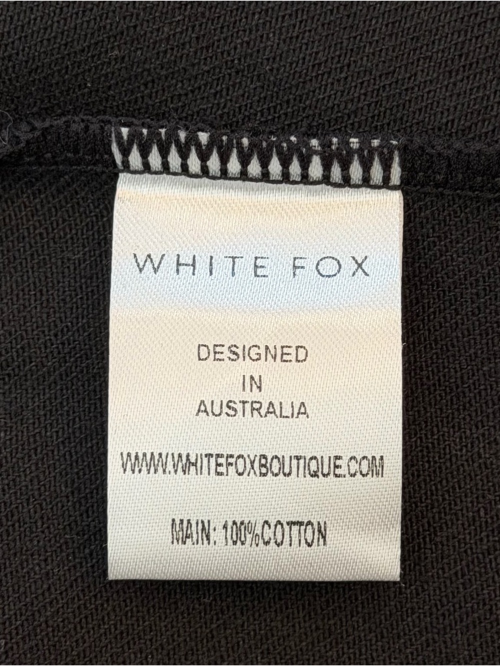 White Fox Black Halter Corset Top Womens XS Cropped Backless Office Siren Party - Picture 8 of 10